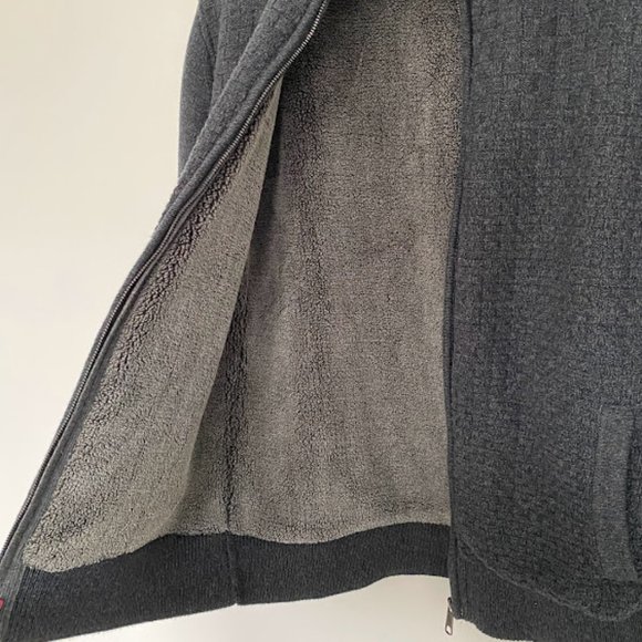 Men's Emanuel Ungaro Grey Zip Sweater - Picture 4 of 7